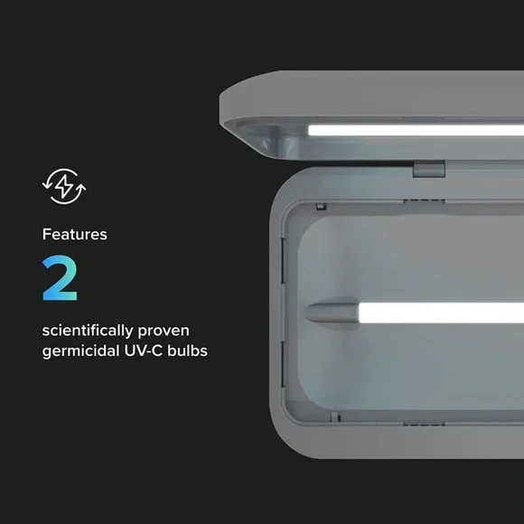 PhoneSoap 3 UV Cell Phone Sanitizer and Dual Universal Charger - Lilac - Picture 6 of 9